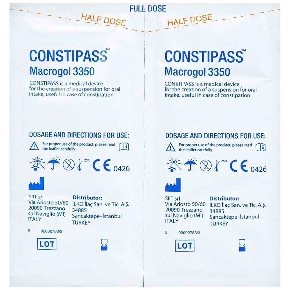 Hình ảnh Bột nhuận tràng Constipass Wellcare bổ trợ nhuận tràng, khắc phục chứng táo bón (20 gói)