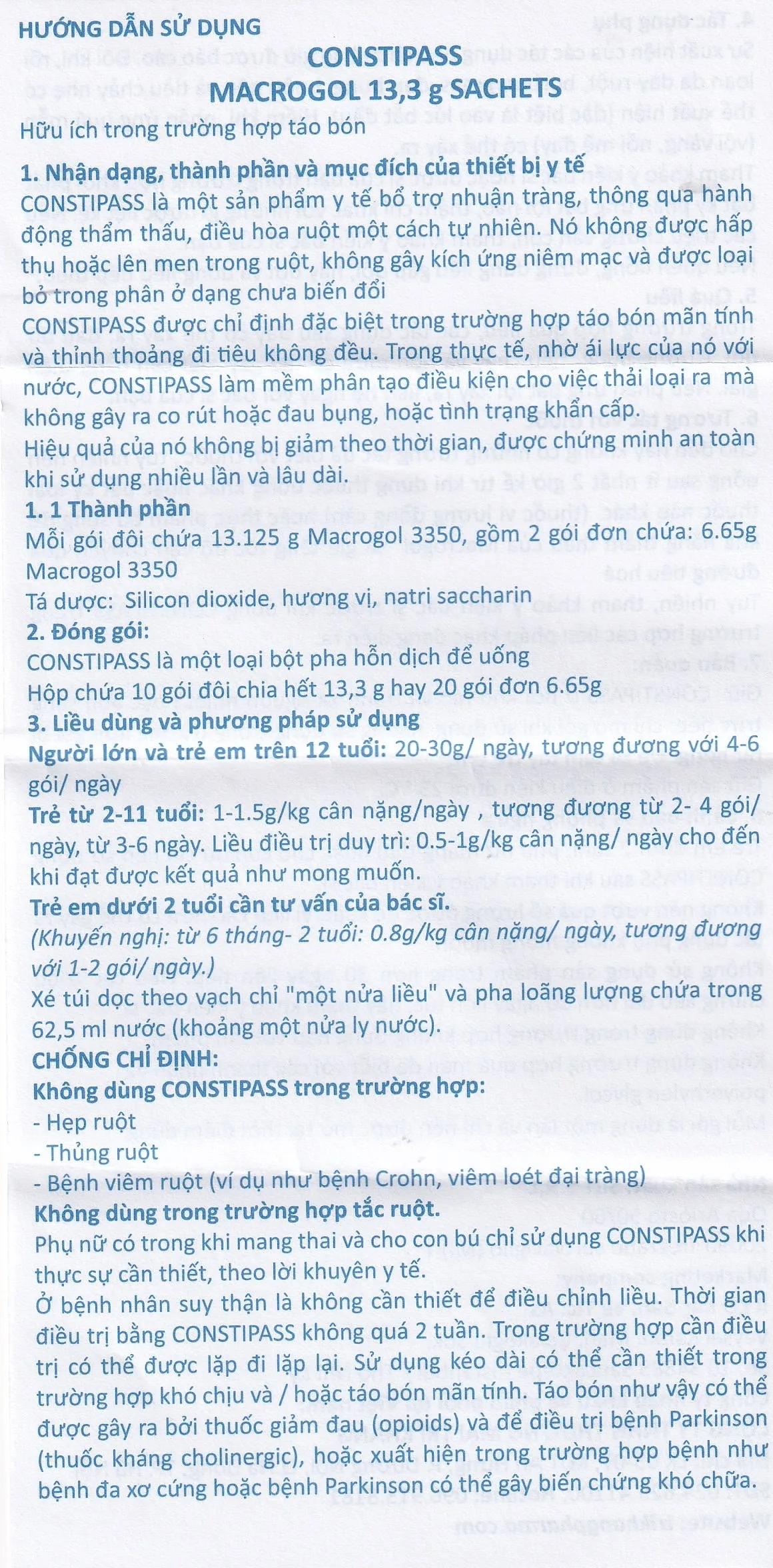 Hình ảnh Bột nhuận tràng Constipass Wellcare bổ trợ nhuận tràng, khắc phục chứng táo bón (20 gói)