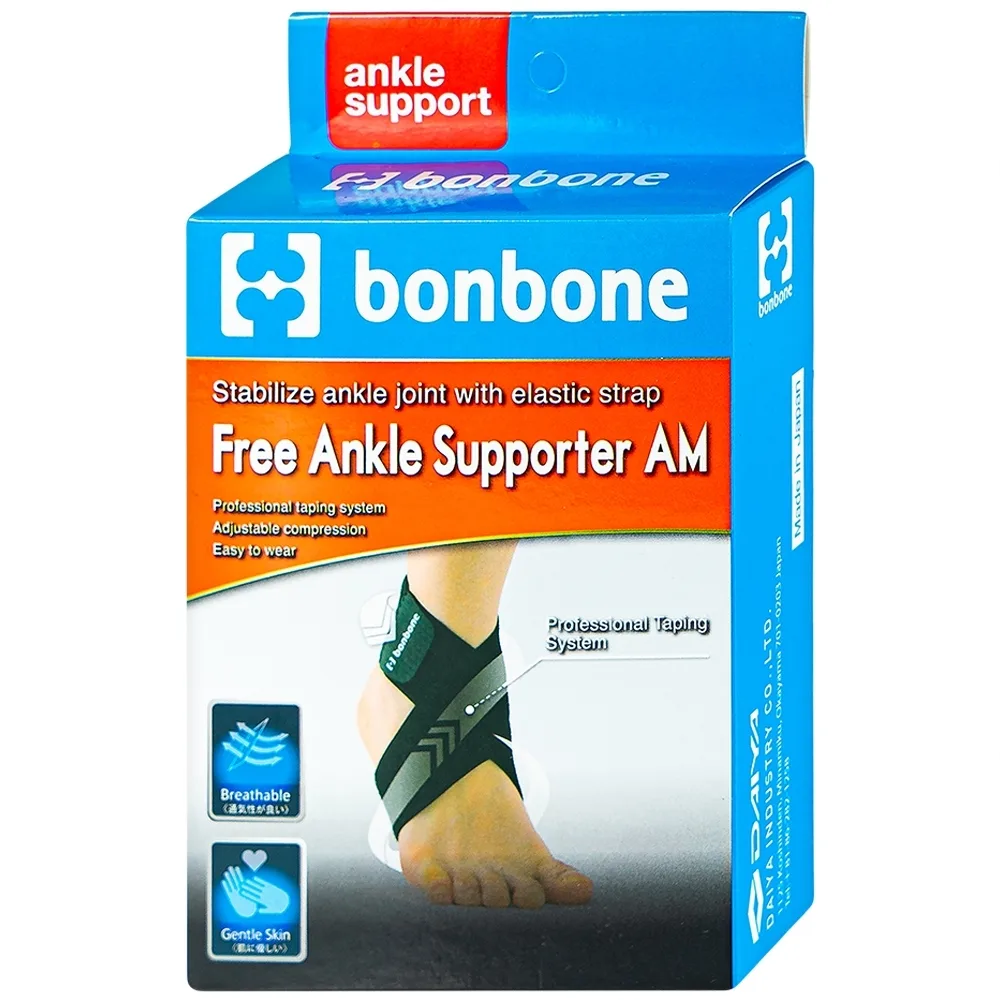 Hình ảnh Đai cố định cổ chân size M - L Bonbone Free Ankle Supporter AM