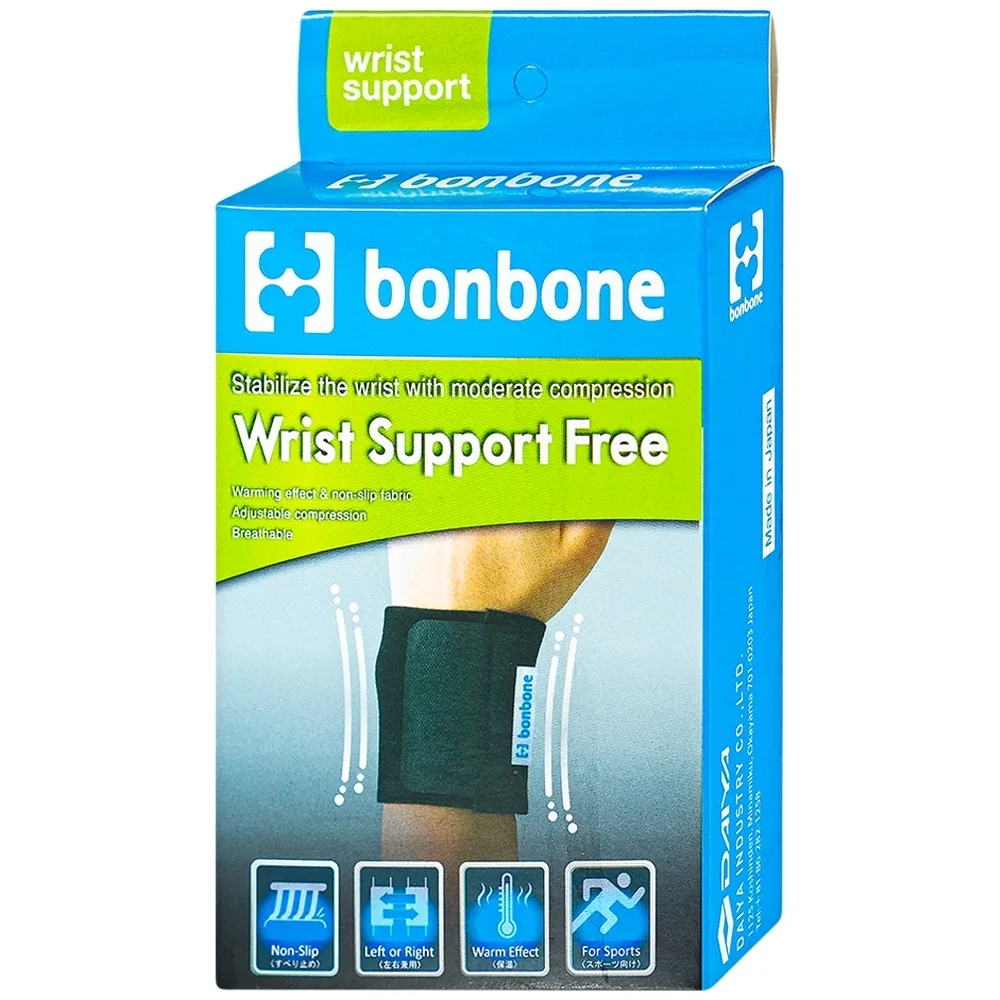 Hình ảnh Đai nẹp cổ tay free size Bonbone Wrist Supporter hỗ trợ cố định cổ tay