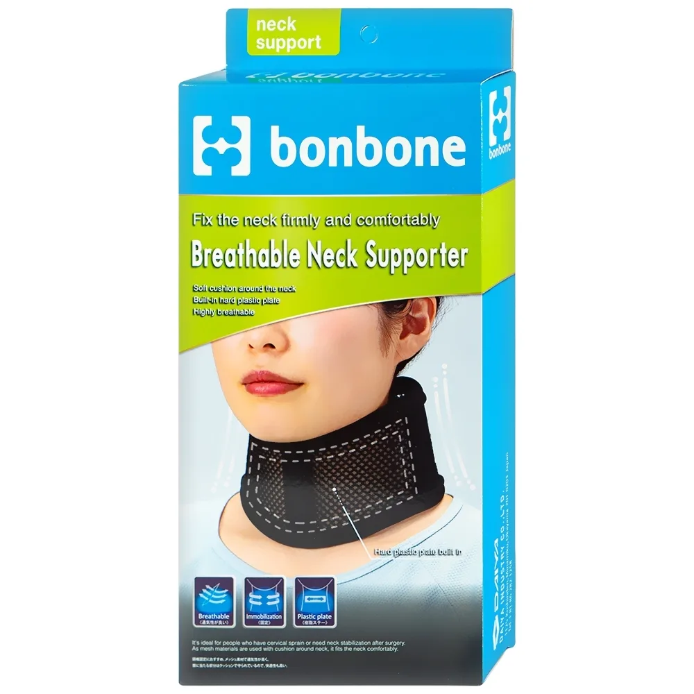 Hình ảnh Đai nẹp cổ thoáng khí size M Bonbone Breathable Neck Supporter hỗ trợ cố định cổ