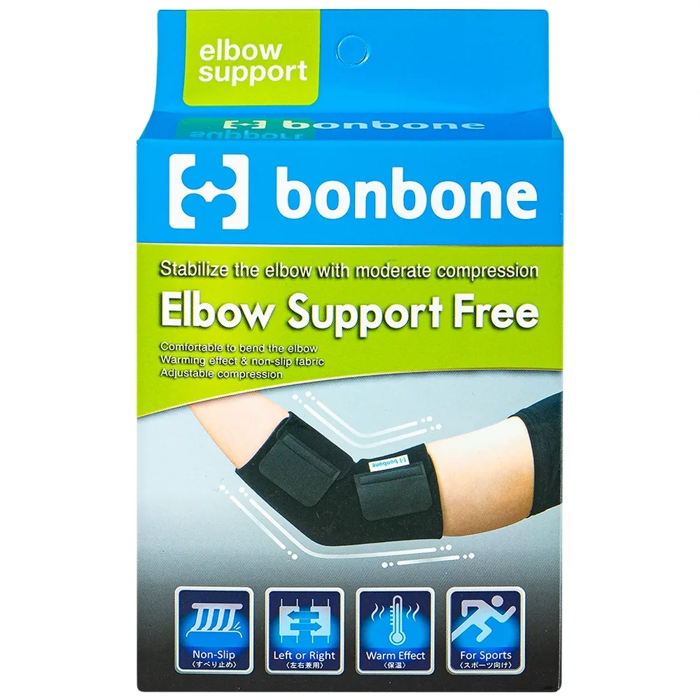 Hình ảnh Đai nẹp khuỷu tay Bonbone Elbow Support Free trợ lực cho khuỷu tay khi bị chấn thương