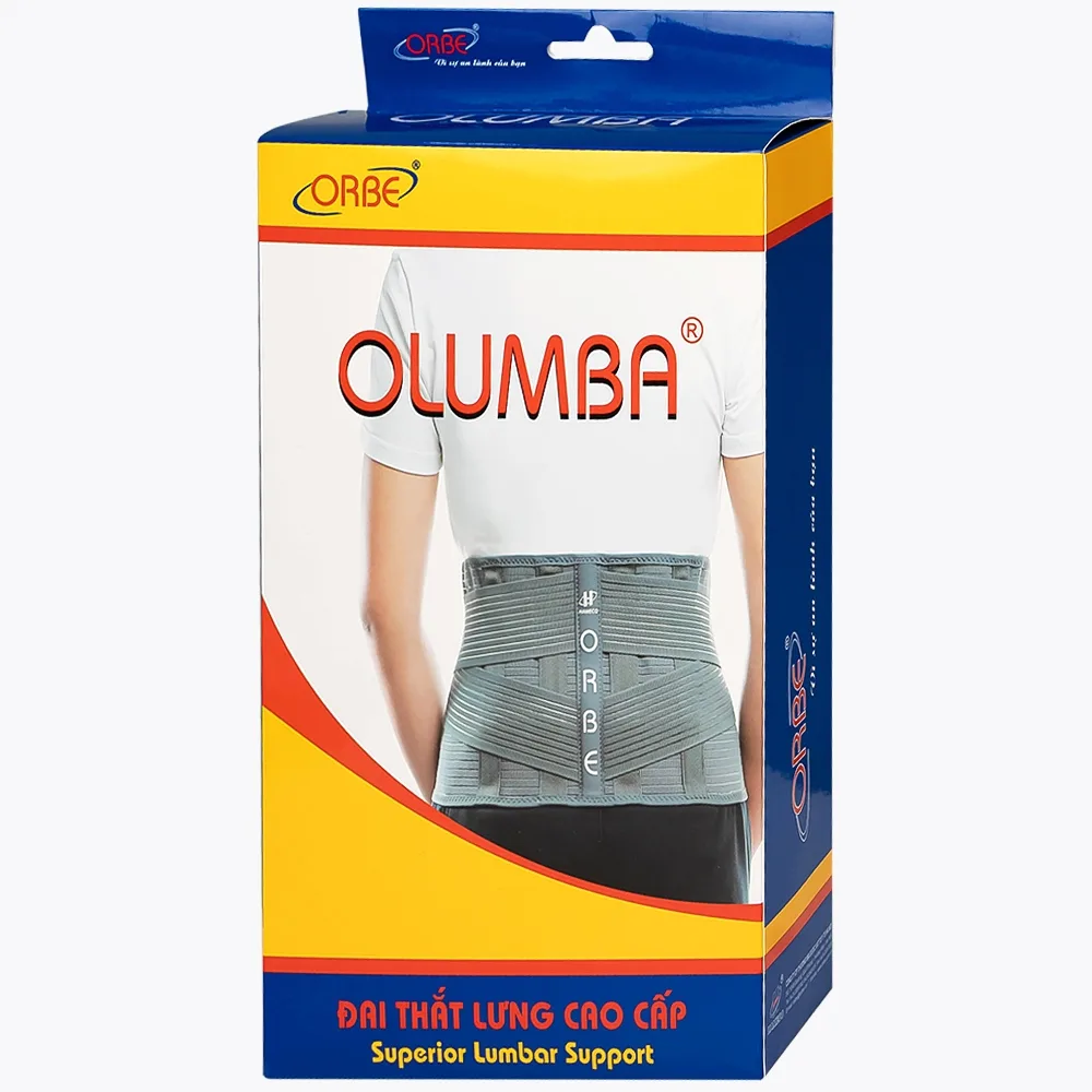 Hình ảnh Đai thắt lưng cao cấp Olumba Size XL dự phòng tổn thương cột sống thắt lưng