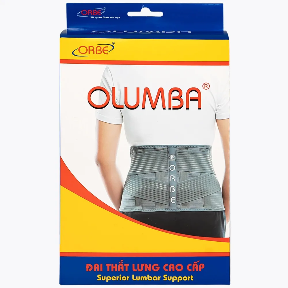 Hình ảnh Đai thắt lưng cao cấp Olumba Size XL dự phòng tổn thương cột sống thắt lưng