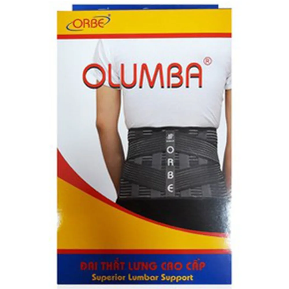Hình ảnh Đai thắt lưng Olumba Orbe Size L màu ghi dự phòng tổn thương cột sống