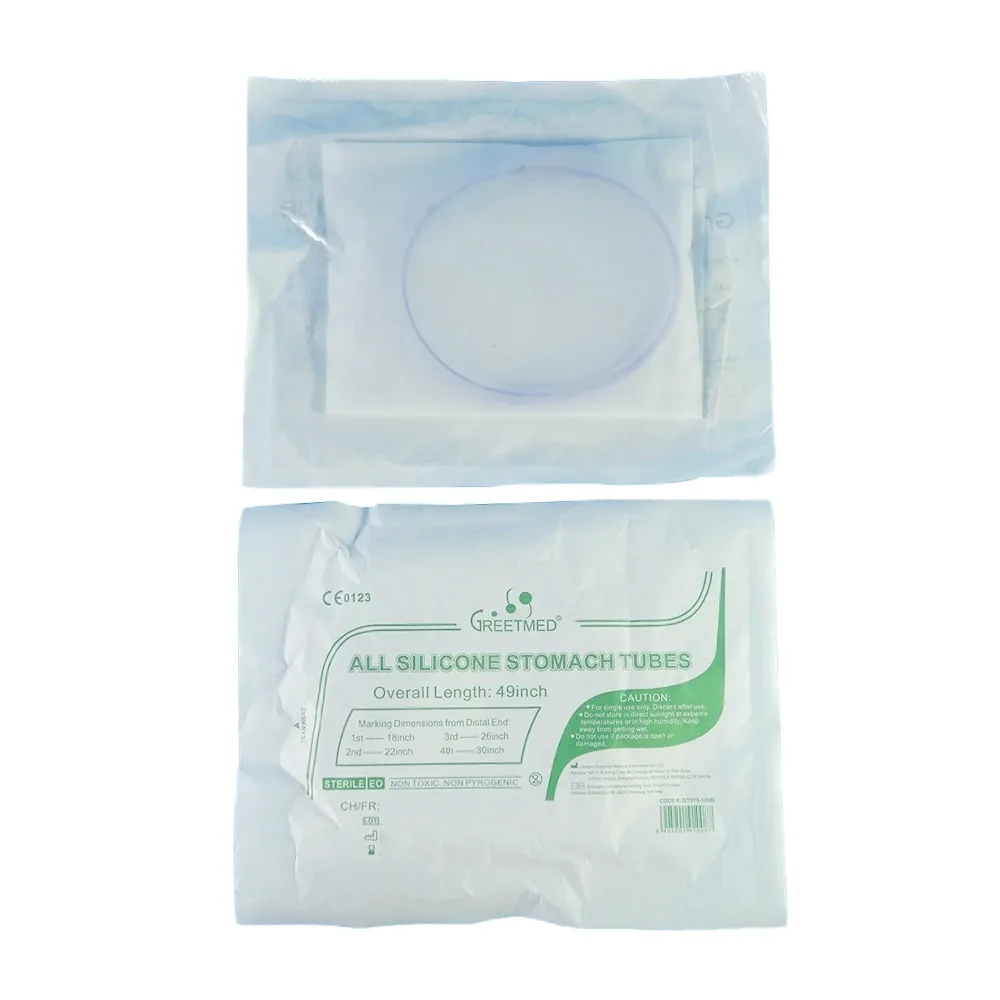 Hình ảnh Dây cho ăn All Silicone Stomach Tube 49 inch Greetmed đưa thức ăn hoặc thuốc trực tiếp vào dạ dày