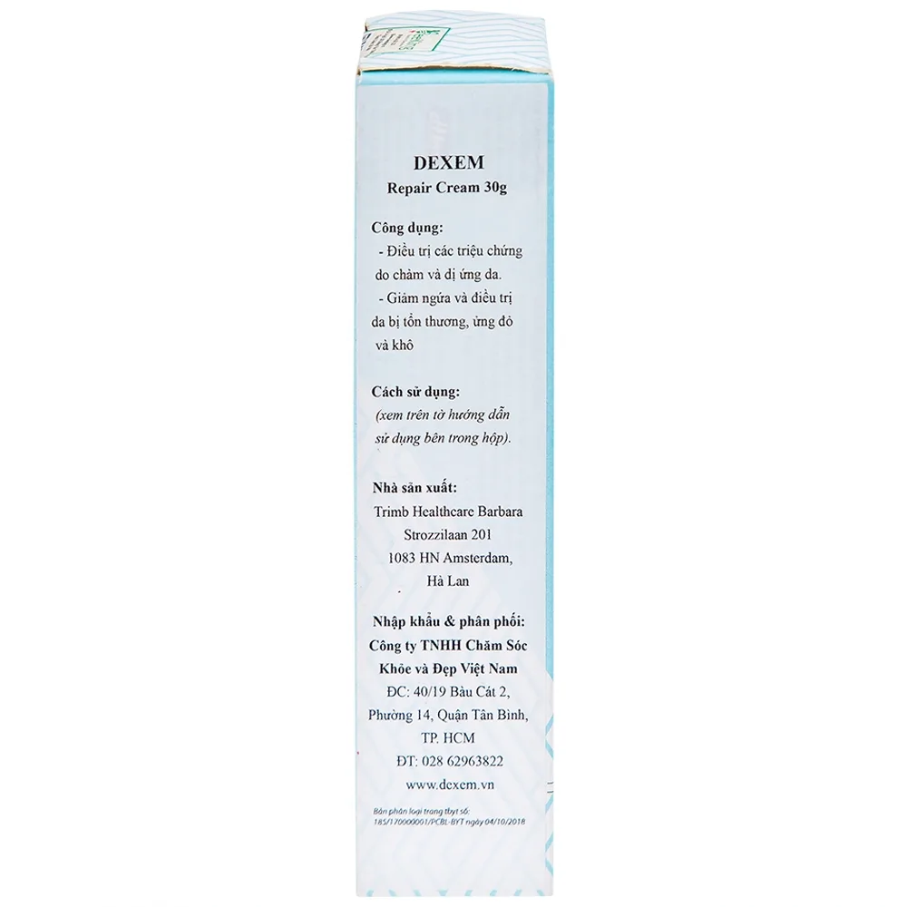 Hình ảnh Kem Dexem Eczema Repair Cream điều trị các triệu chứng của bệnh chàm và dị ứng da (30g)