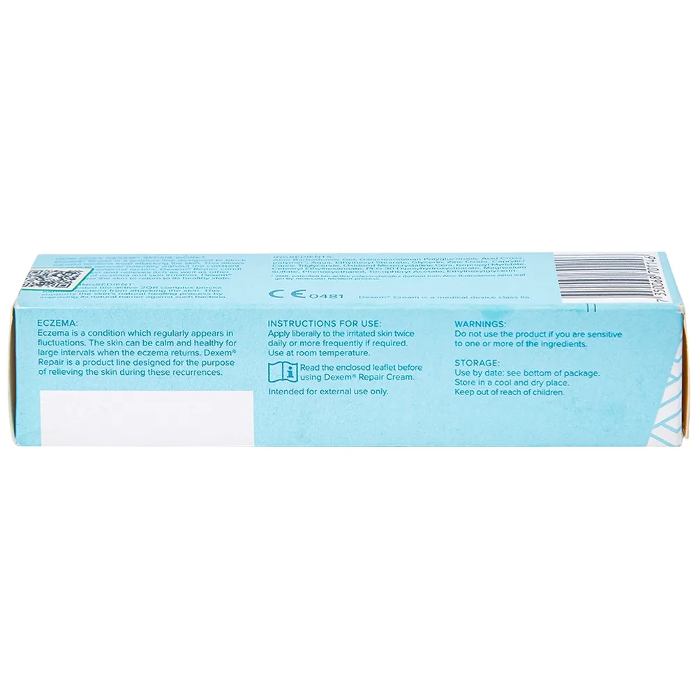 Hình ảnh Kem Dexem Eczema Repair Cream điều trị các triệu chứng của bệnh chàm và dị ứng da (30g)
