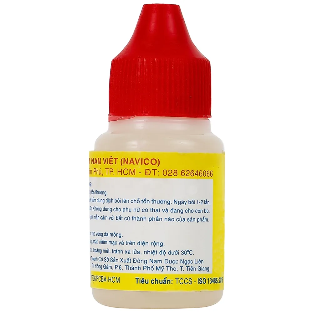 Hình ảnh Dung dịch bôi da Mycophar 12ml Nam Việt dùng cho nấm da, lác, lang ben