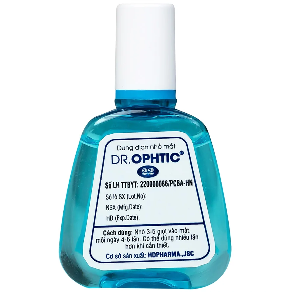 Hình ảnh Dung dịch nhỏ mắt Dr.Ophtic 22 HD Pharma 15ml dùng trong mỏi mắt, ngứa mắt, khô rát mắt