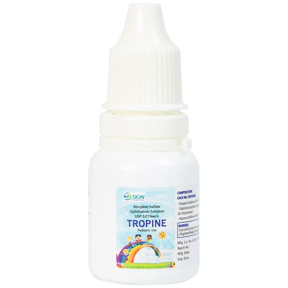 Hình ảnh Dung dịch nhãn khoa Tropine SION kiểm soát và làm chậm sự tiến triển của bệnh cận thị ở trẻ em (10ml)