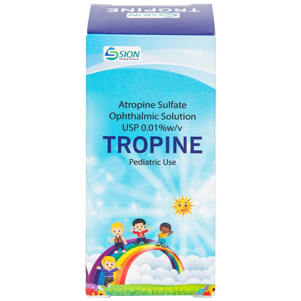 Hình ảnh Dung dịch nhãn khoa Tropine SION kiểm soát và làm chậm sự tiến triển của bệnh cận thị ở trẻ em (10ml)