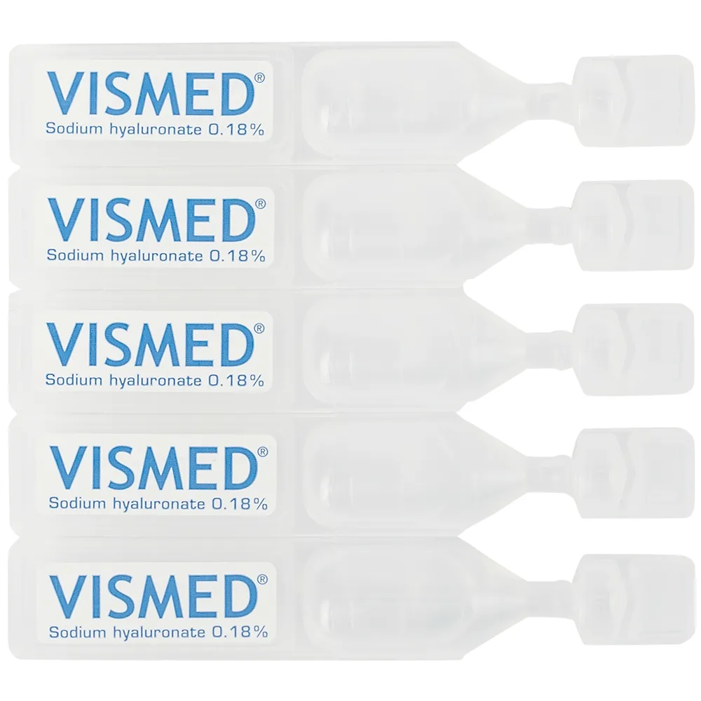 Hình ảnh Dung dịch nhỏ mắt Vismed TRB Chemedica dùng cho khô mắt hoặc tổn thương bề mặt nhãn cầu (20 ống x 0.3 ml)