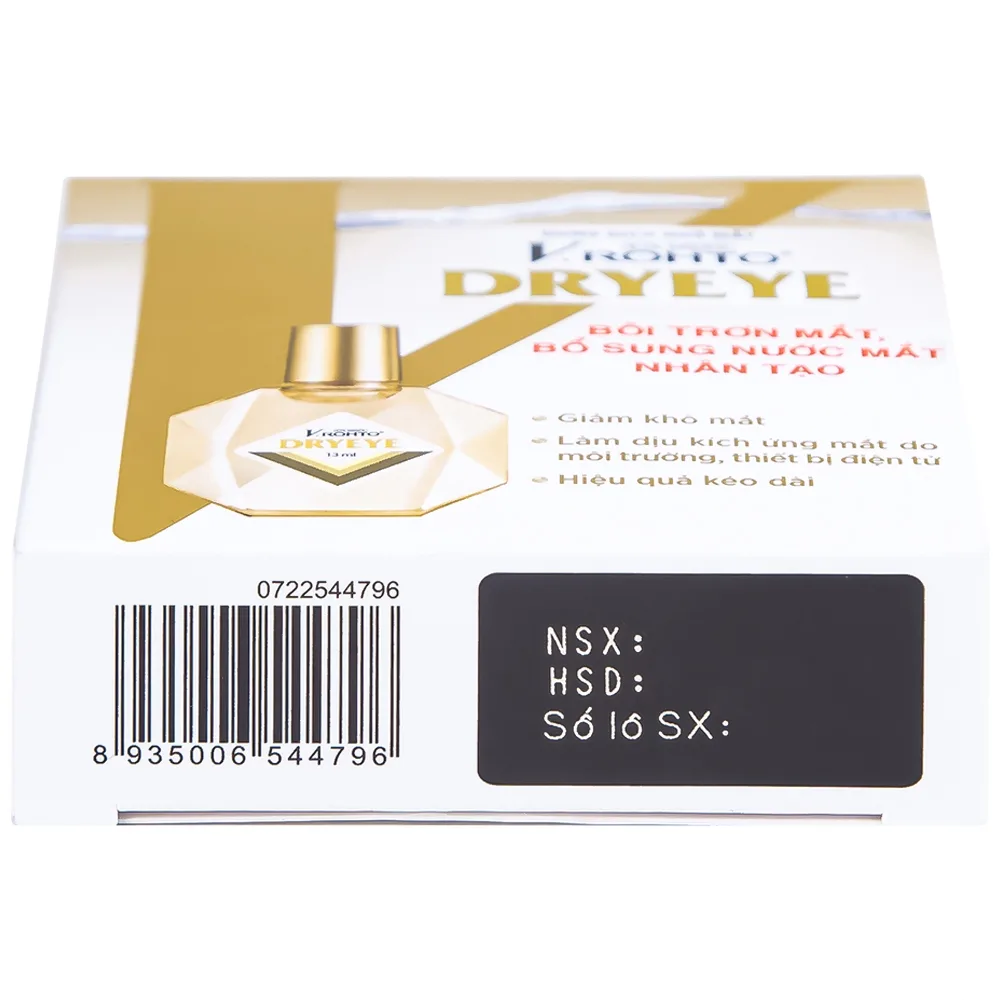 Hình ảnh Nhỏ mắt V.Rohto Dryeye 13ml hỗ trợ bôi trơn mắt, bổ sung nước mắt nhân tạo