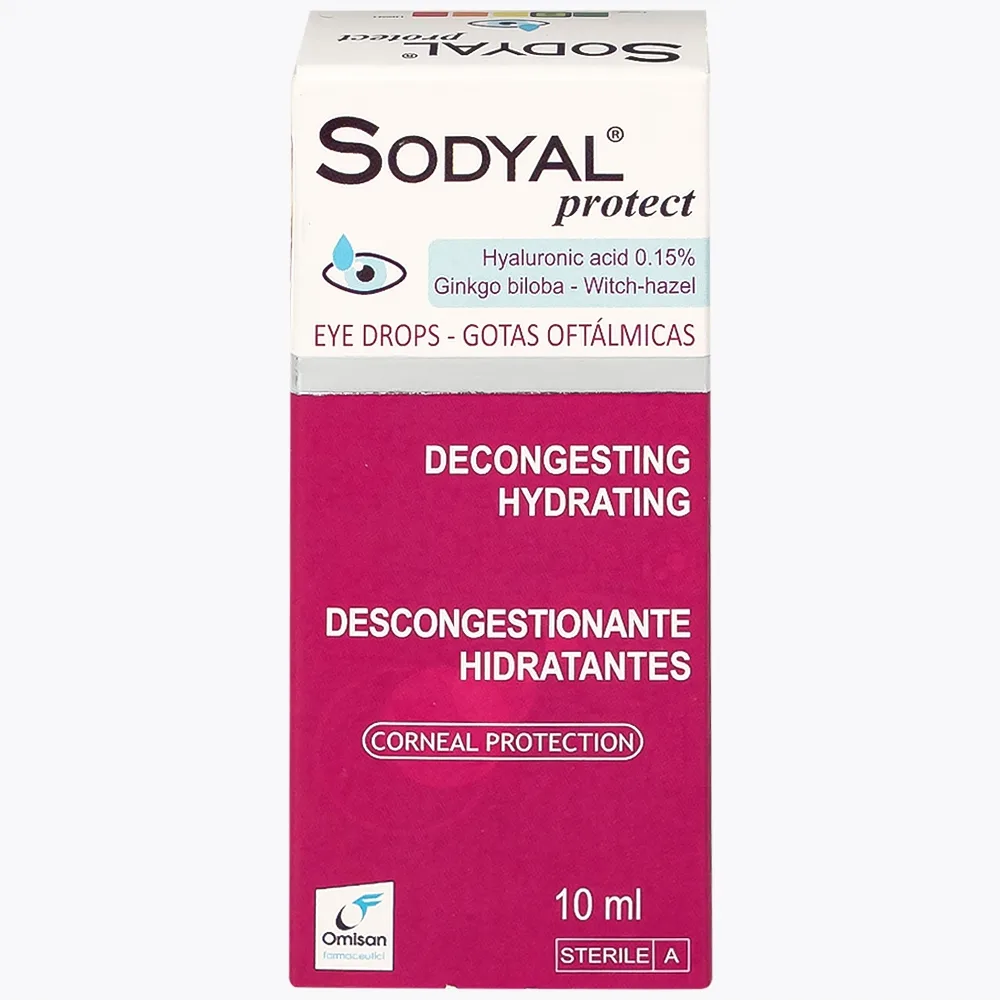 Hình ảnh Dung dịch nước mắt nhân tạo Sodyal Protect 10ml Omisan cấp ẩm và làm dịu dành, cấp ẩm cho mắt
