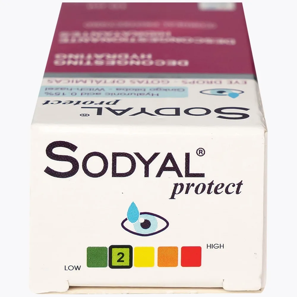 Hình ảnh Dung dịch nước mắt nhân tạo Sodyal Protect 10ml Omisan cấp ẩm và làm dịu dành, cấp ẩm cho mắt