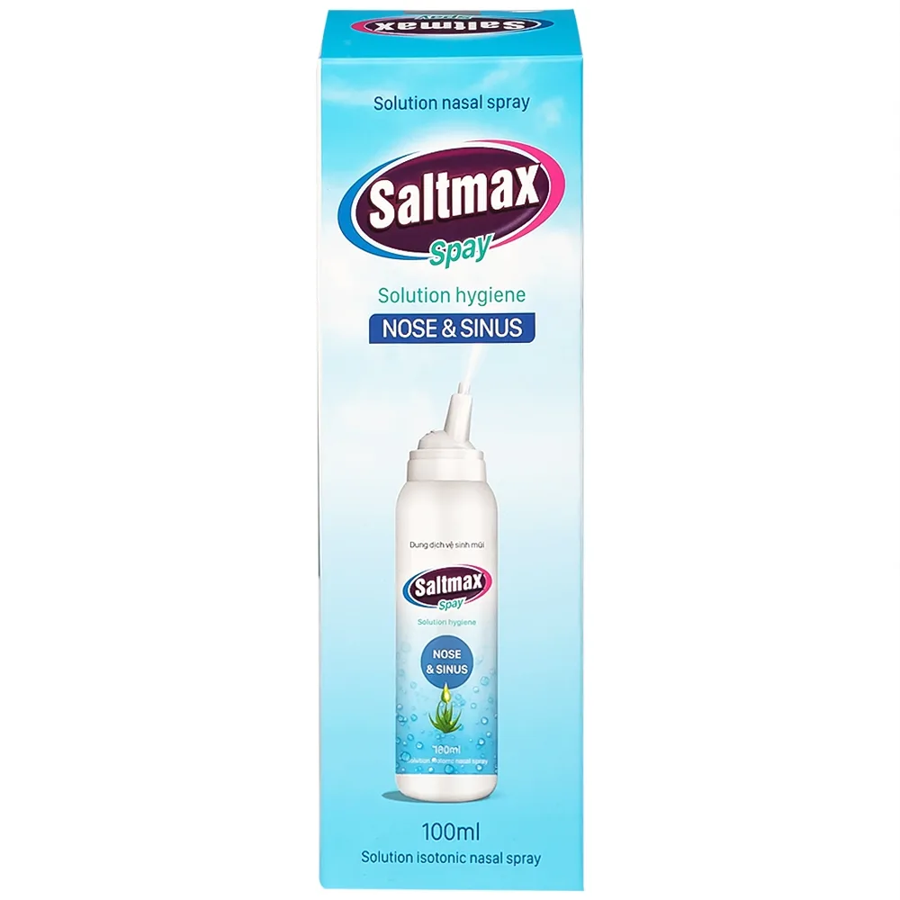Hình ảnh Dung dịch vệ sinh mũi Saltmax Spay 100ml Việt Sinh giữ ẩm niêm mạc mũi