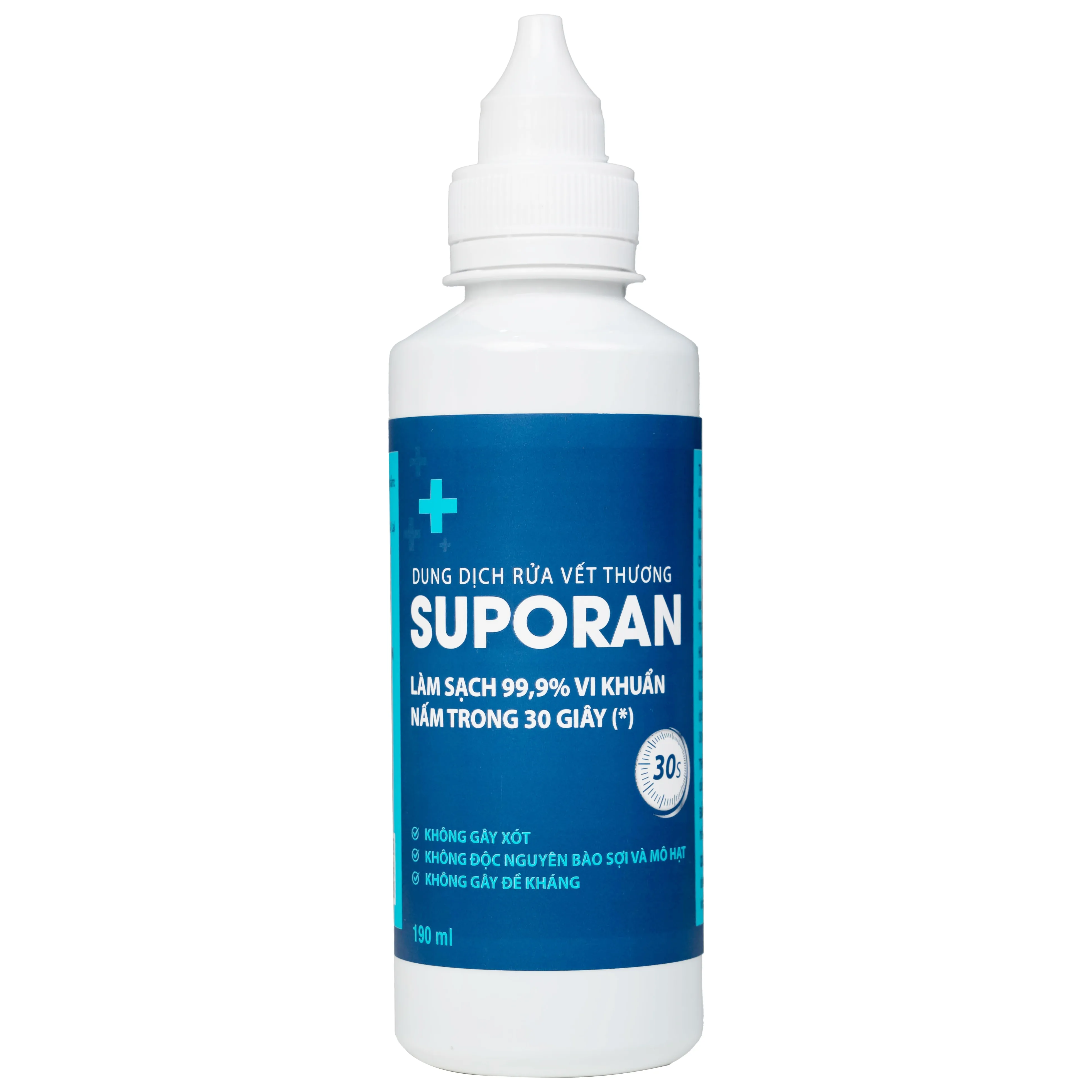 Hình ảnh Dung dịch rửa vết thương Suporan 190ml CZ Pharma rửa sạch vết thương bên ngoài da