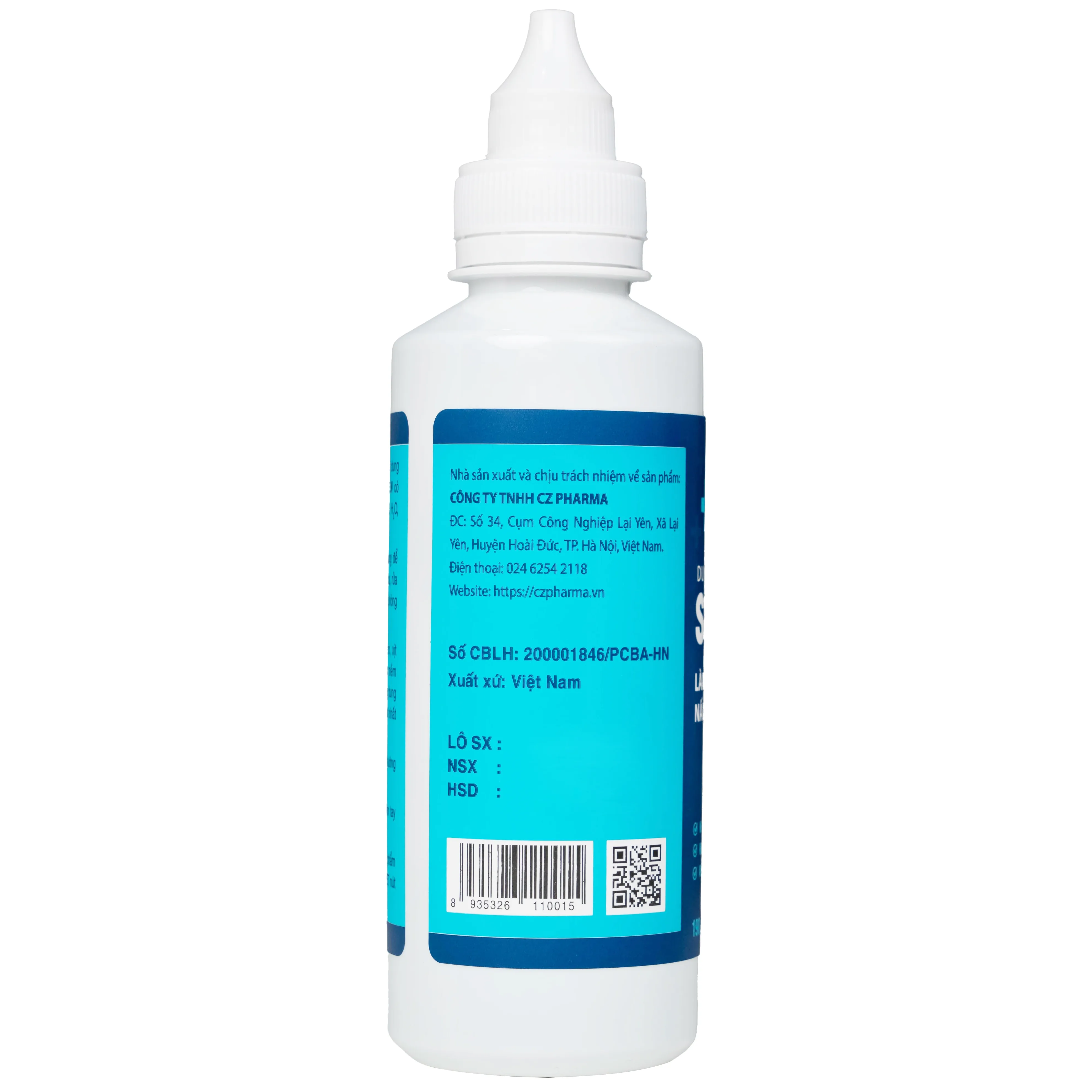 Hình ảnh Dung dịch rửa vết thương Suporan 190ml CZ Pharma rửa sạch vết thương bên ngoài da