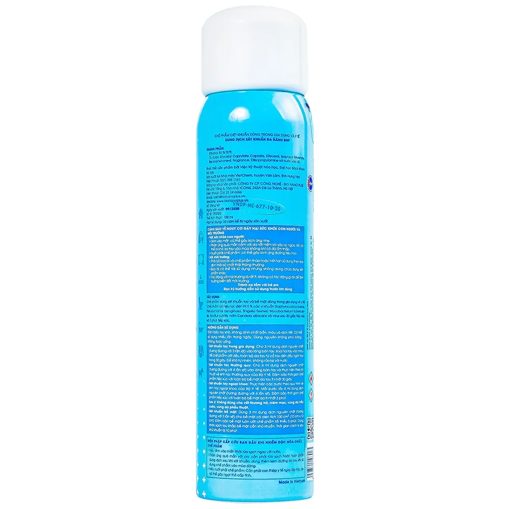 Hình ảnh Dung dịch sát khuẩn đa năng BNP tiêu diệt 99.9% các loại vi khuẩn và nấm mốc gây hại (100ml)