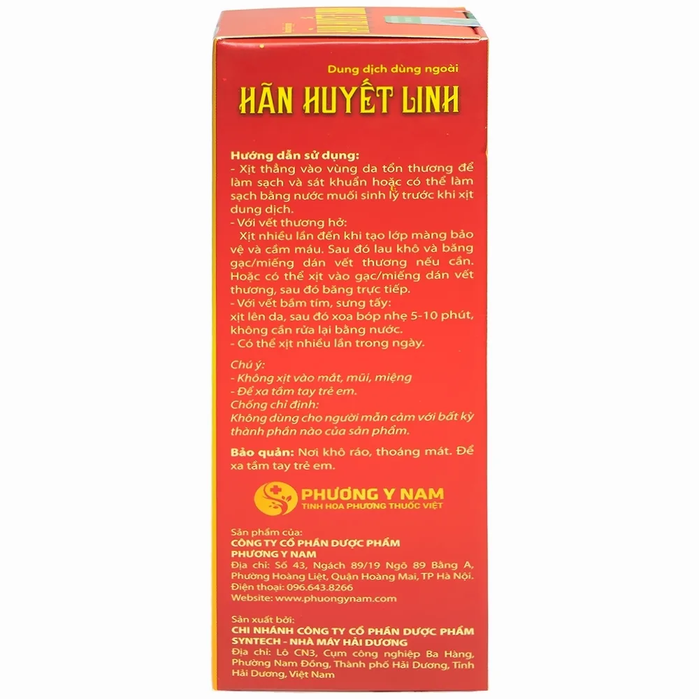 Hình ảnh Dung dịch dùng ngoài Hãn Huyết Linh làm sạch da, kháng khuẩn và sát trùng nhẹ (15ml) 