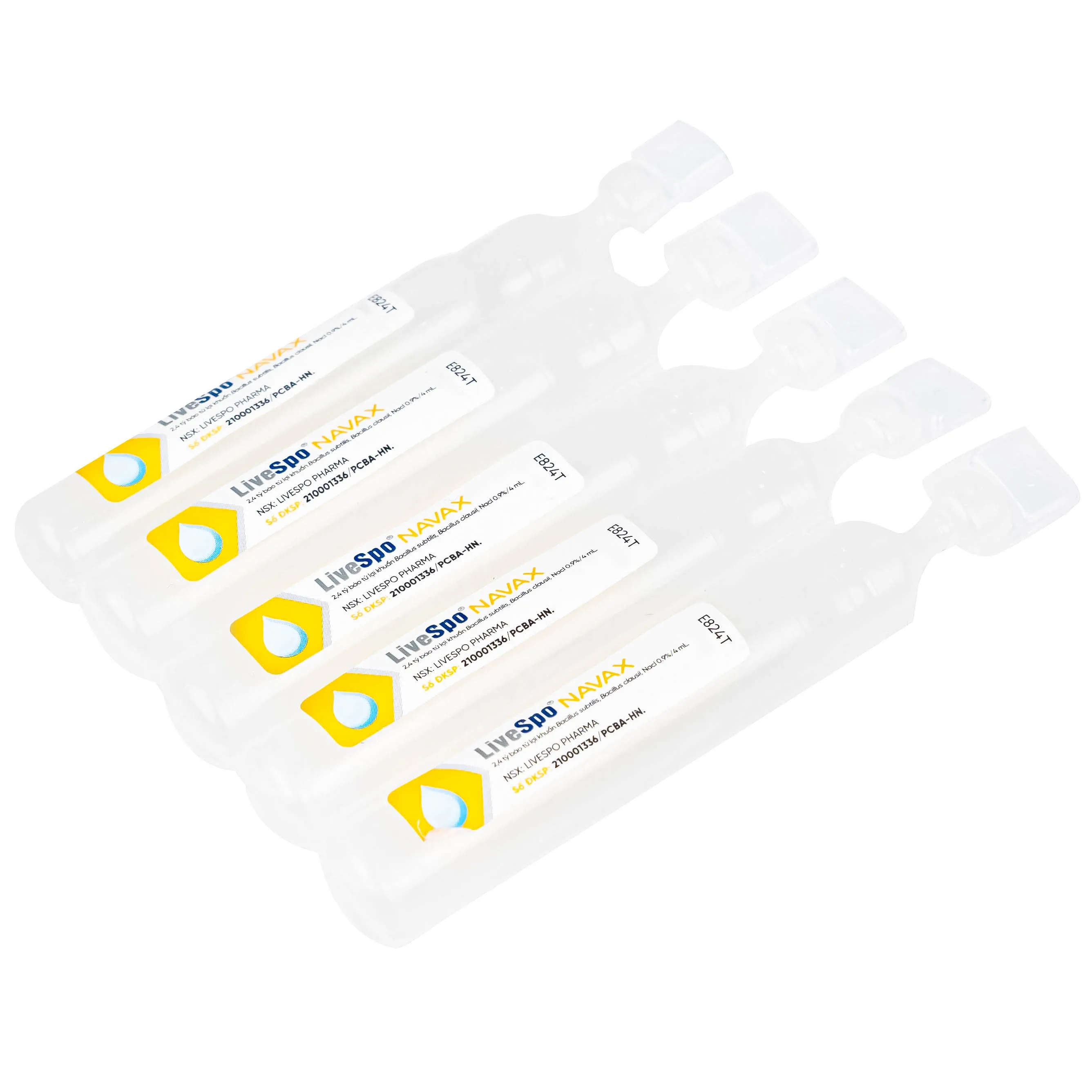 Hình ảnh Dung dịch vệ sinh tai, mũi, họng LiveSpo Navax 4ml giảm nguy cơ viêm đường hô hấp (10 ống)