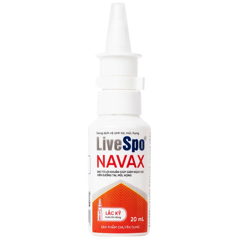Hình ảnh Dung dịch vệ sinh tai mũi họng LiveSpo Navax 20ml 