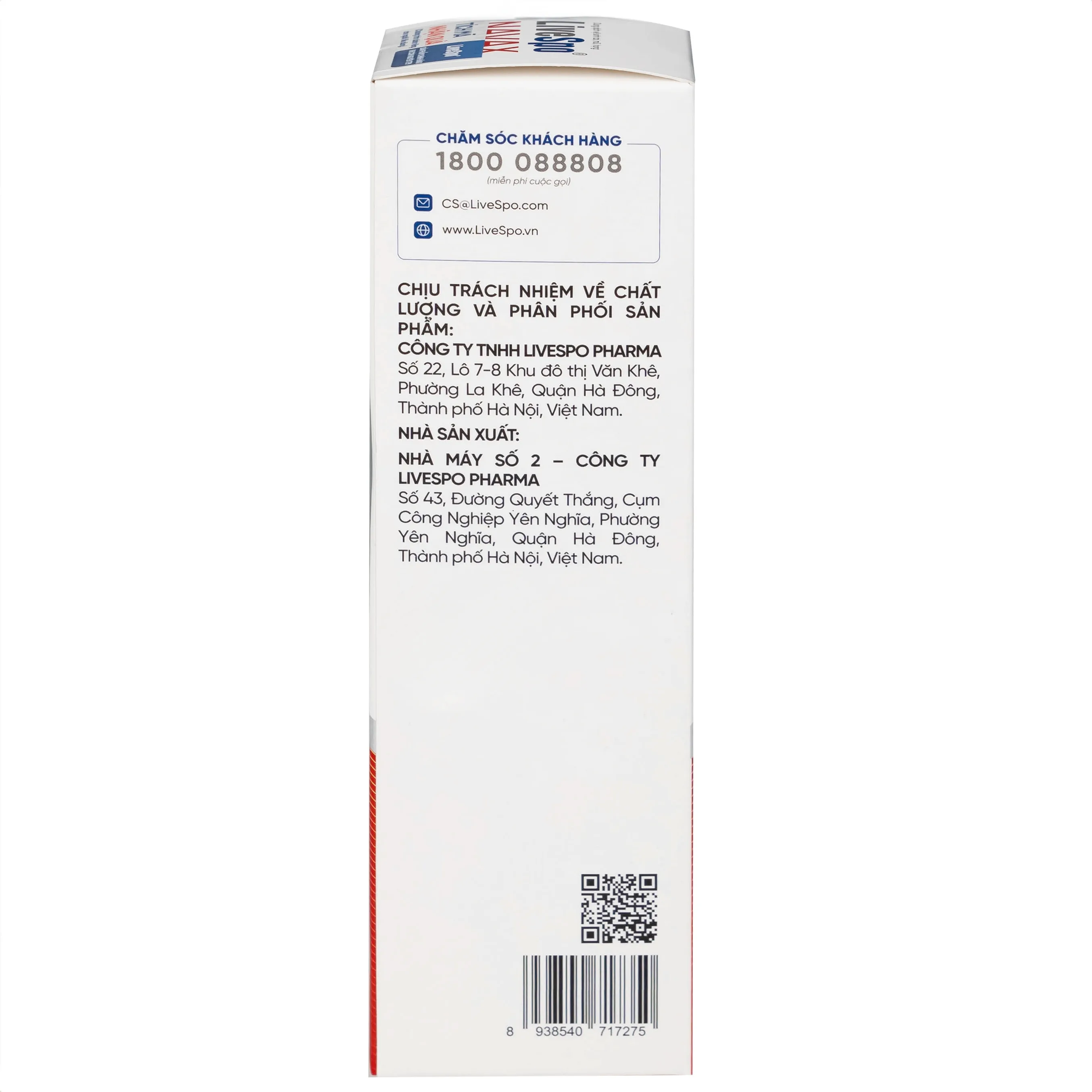 Hình ảnh Dung dịch vệ sinh tai, mũi, họng LiveSpo NAVAX 30ml giảm nguy cơ viêm tai, mũi, họng, viêm xoang