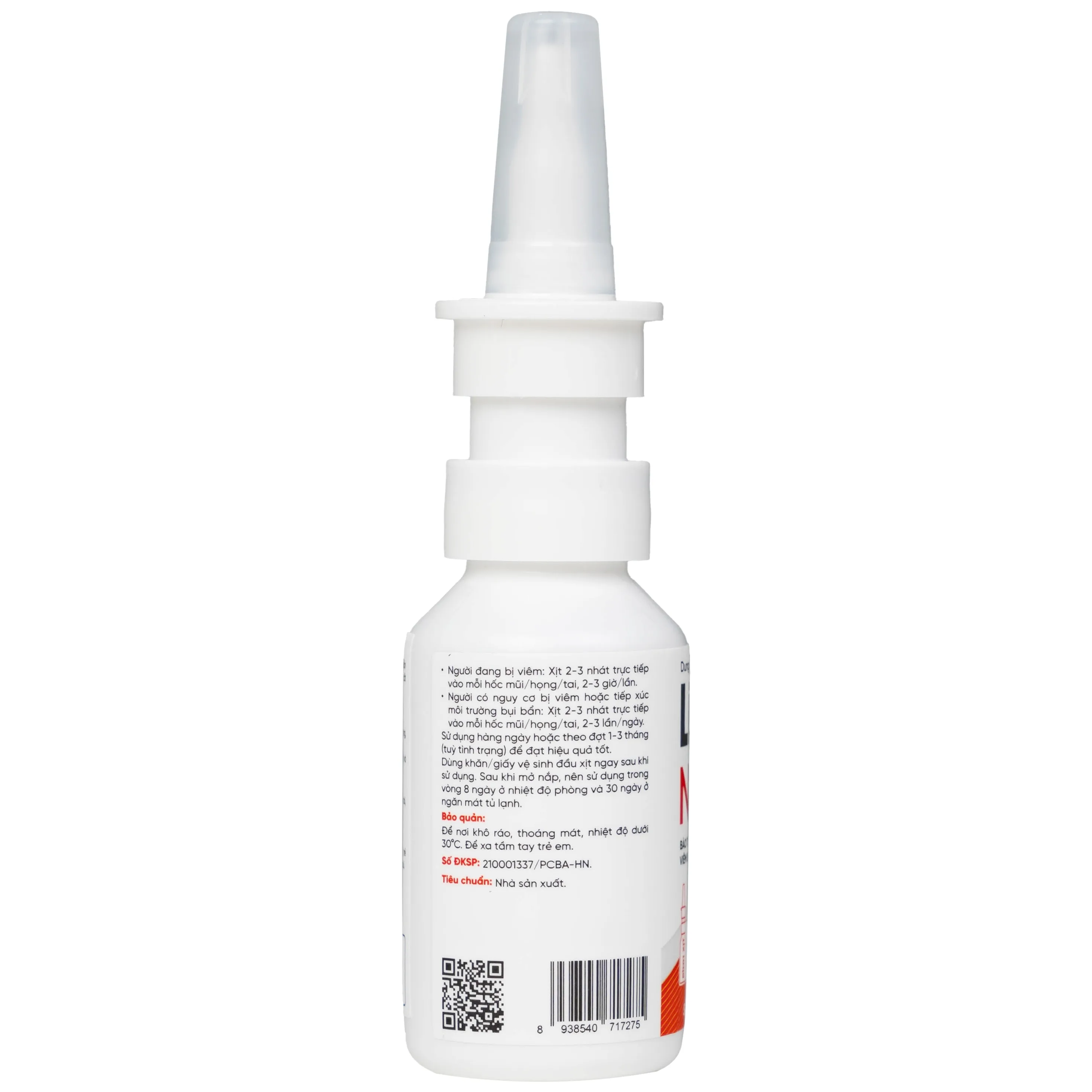Hình ảnh Dung dịch vệ sinh tai, mũi, họng LiveSpo NAVAX 30ml giảm nguy cơ viêm tai, mũi, họng, viêm xoang