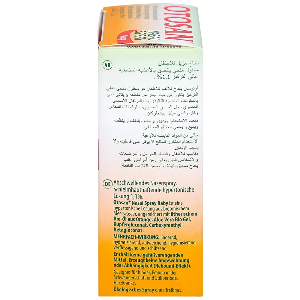 Hình ảnh Xịt mũi trẻ em Otosan Nasal Spray Baby làm sạch sâu các hốc mũi, thông thoáng mũi (30ml)