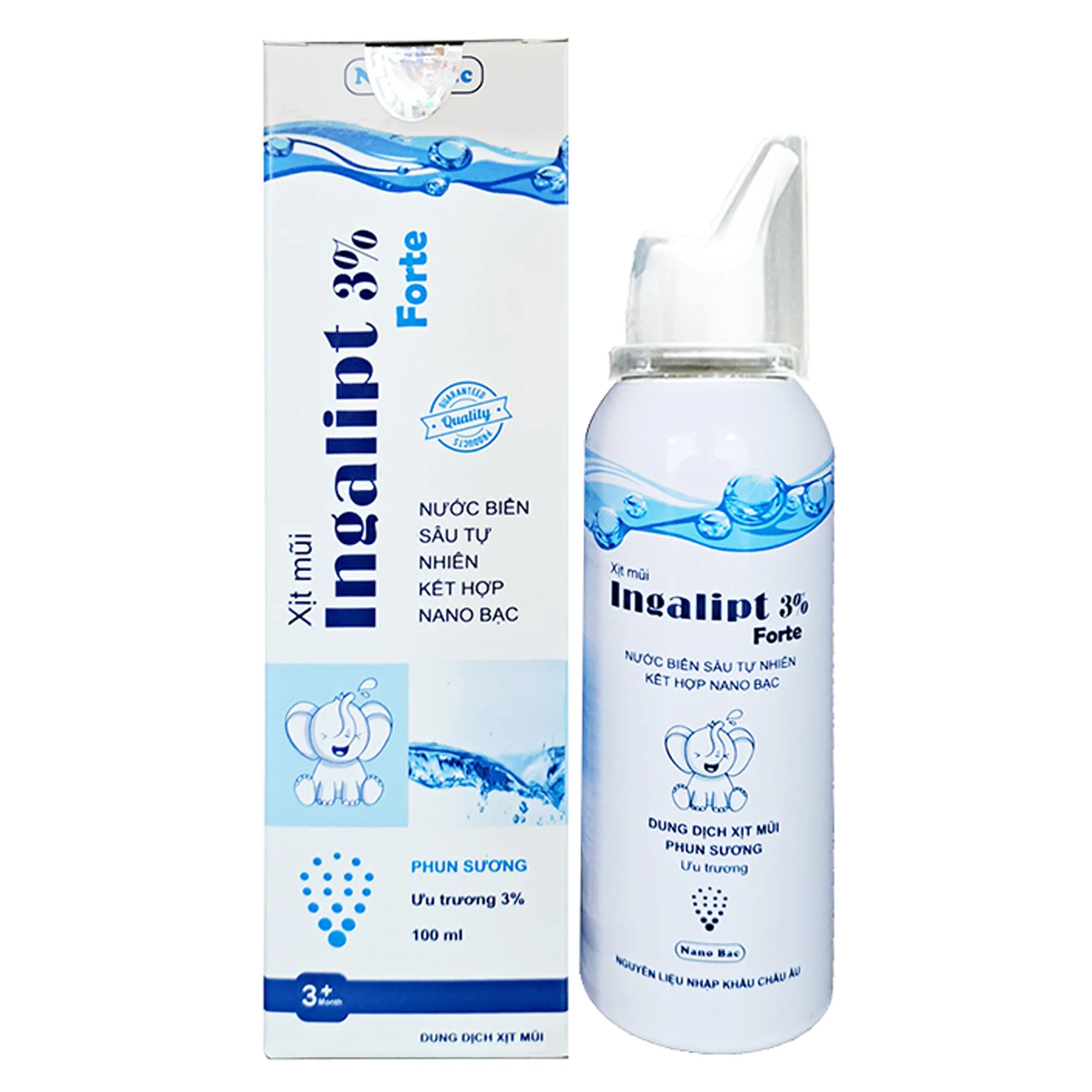 Hình ảnh Dung dịch xịt mũi Ingalipt 3% Forte chống nghẹt mũi, sung huyết mũi, vệ sinh khoang mũi (100ml)