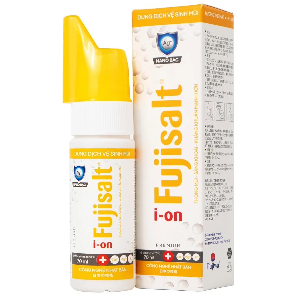 Hình ảnh Dung dịch vệ sinh mũi Fujisat i-on 70ml giảm đau, nhức, sưng đỏ