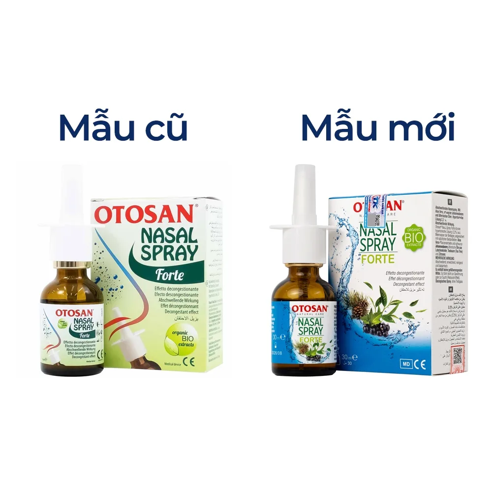 Hình ảnh Dung dịch xịt mũi Otosan Nasal Spray Forte hỗ trợ điều trị viêm mũi, viêm xoang (30ml)