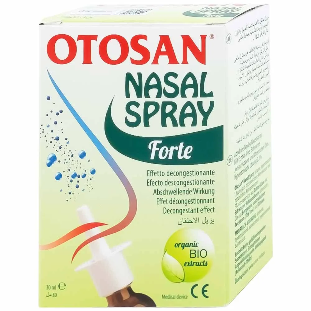 Hình ảnh Dung dịch xịt mũi Otosan Nasal Spray Forte hỗ trợ điều trị viêm mũi, viêm xoang (30ml)