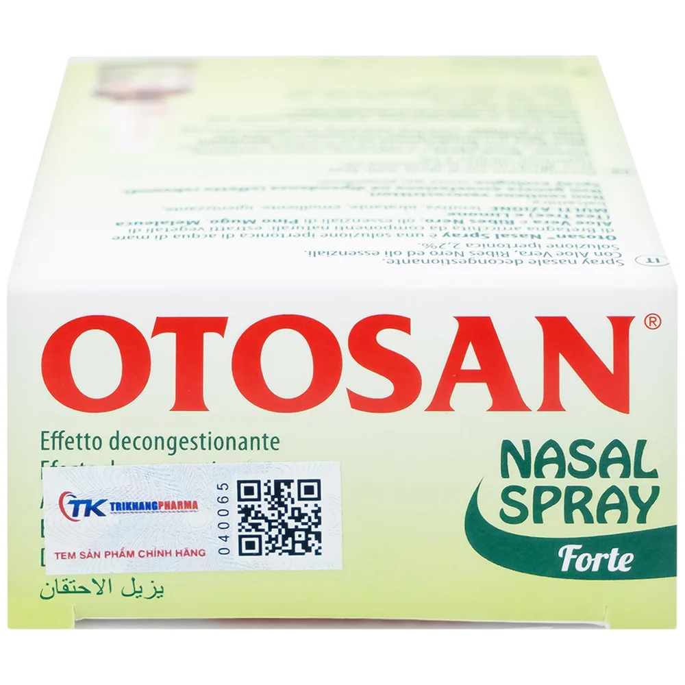Hình ảnh Dung dịch xịt mũi Otosan Nasal Spray Forte hỗ trợ điều trị viêm mũi, viêm xoang (30ml)
