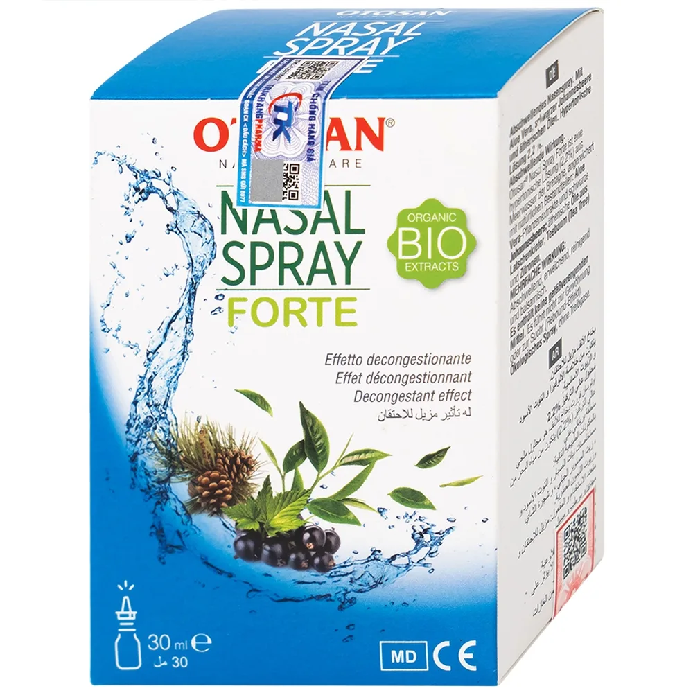 Hình ảnh Dung dịch xịt mũi Otosan Nasal Spray Forte hỗ trợ điều trị viêm mũi, viêm xoang (30ml)