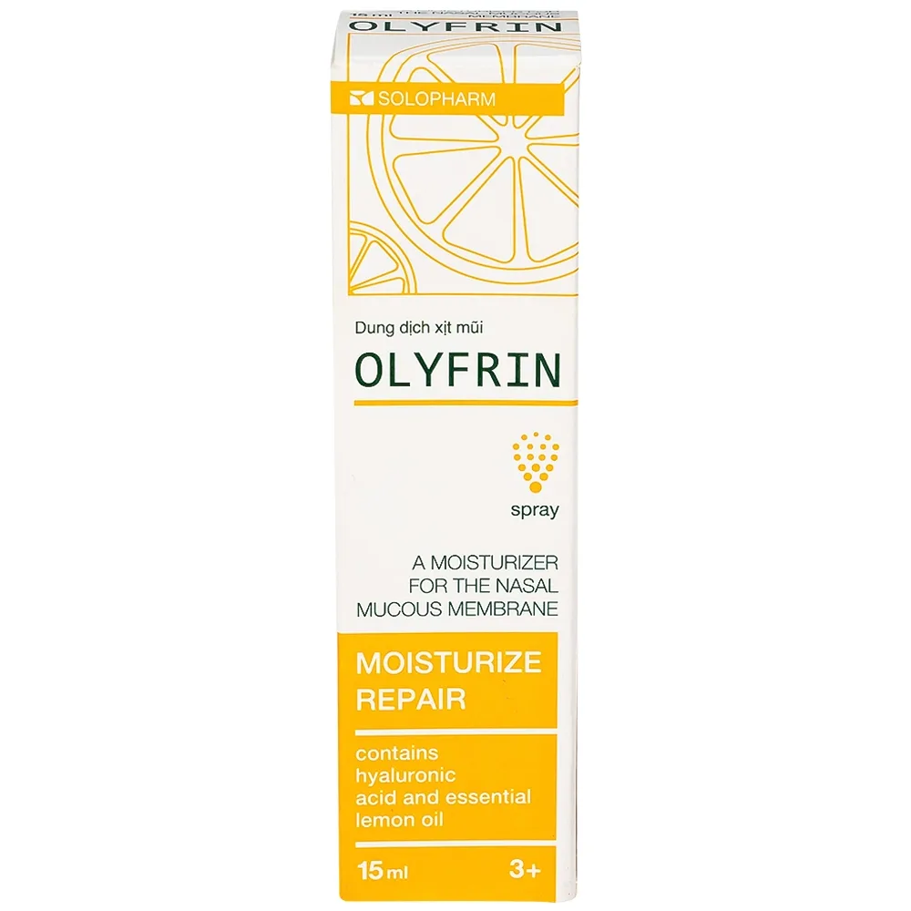 Hình ảnh Dung dịch xịt mũi Olyfrin 15ml Solopharm loại bỏ các dịch mũi thừa 