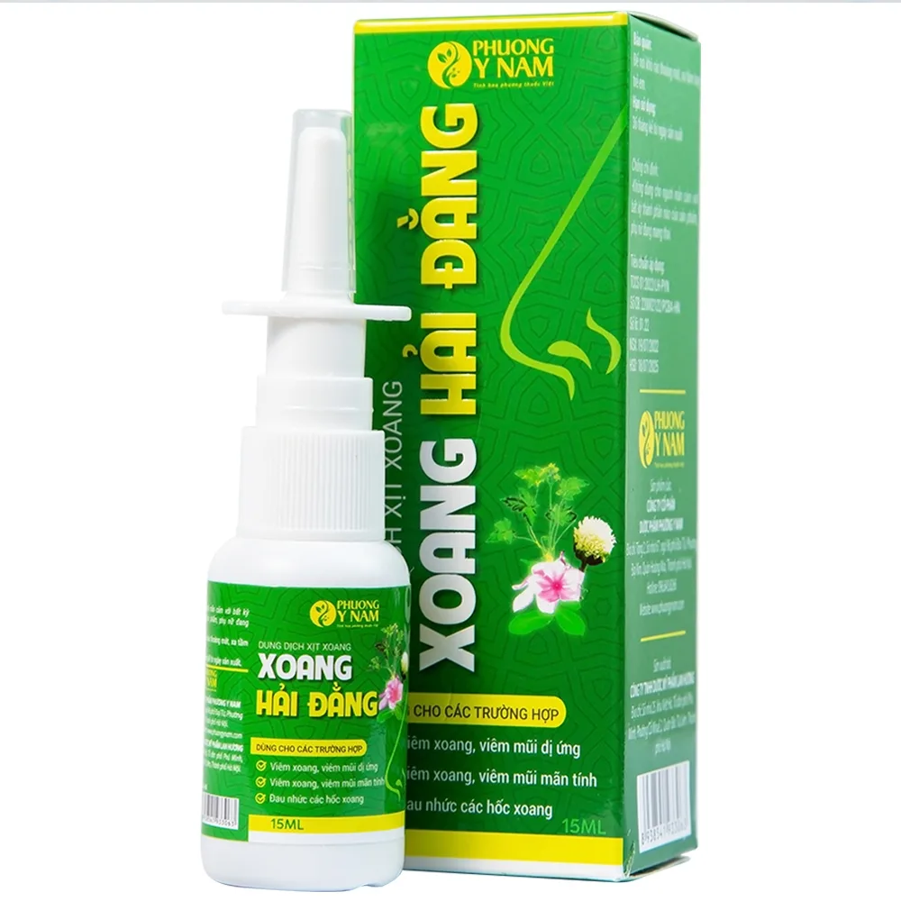 Hình ảnh Dung dịch xịt mũi xoang Hải Đằng làm sạch sâu, rửa trôi dịch nhầy, bụi bẩn trong mũi (15ml)