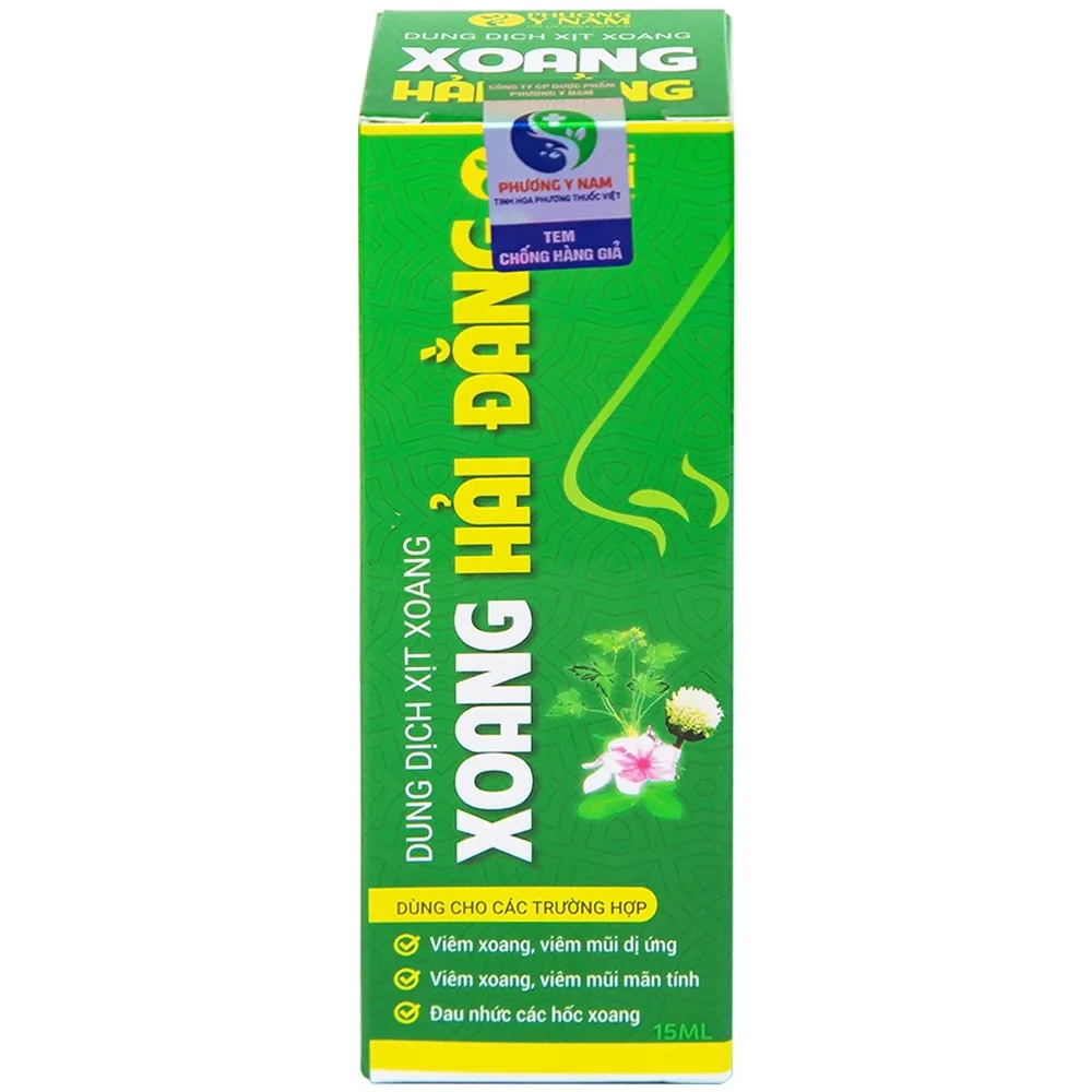 Hình ảnh Dung dịch xịt mũi xoang Hải Đằng làm sạch sâu, rửa trôi dịch nhầy, bụi bẩn trong mũi (15ml)