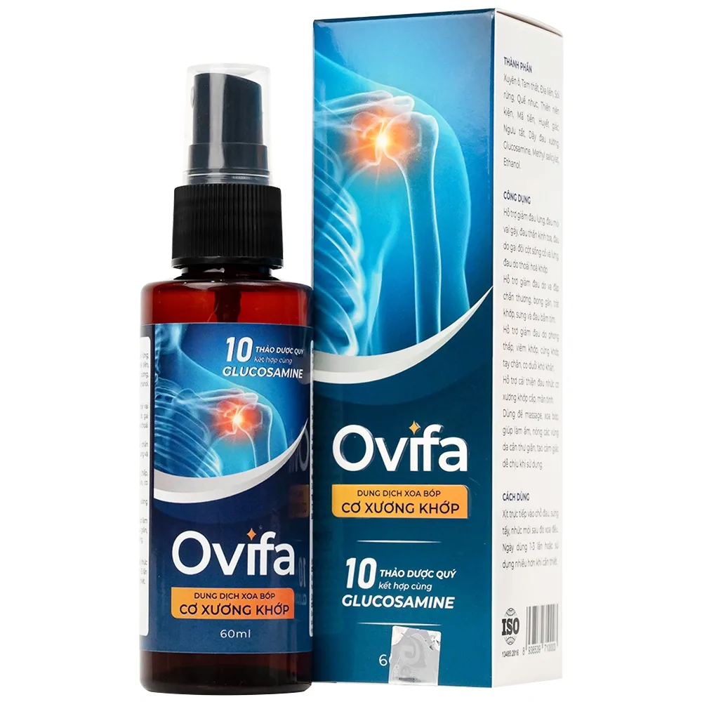 Hình ảnh DUNG DỊCH XOA BÓP CƠ XƯƠNG KHỚP OVIFA 60ML