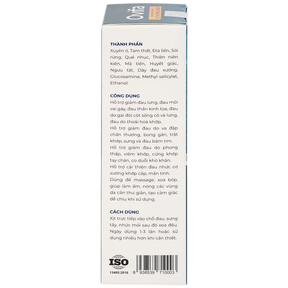 Hình ảnh DUNG DỊCH XOA BÓP CƠ XƯƠNG KHỚP OVIFA 60ML
