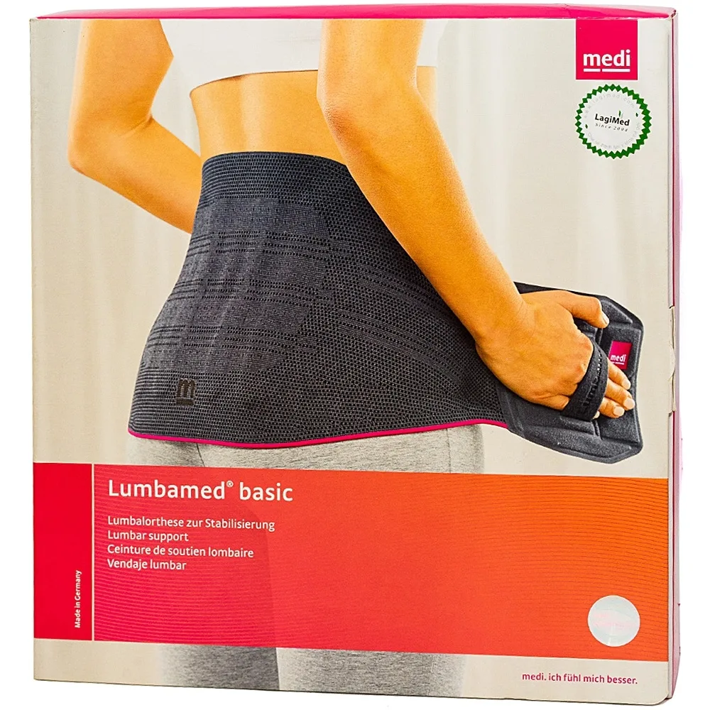 Hình ảnh Đai lưng Lumbamed Basic Women size II Medi chuyên dùng cho bệnh lý thoát vị đĩa đệm, thoái hóa đốt sống