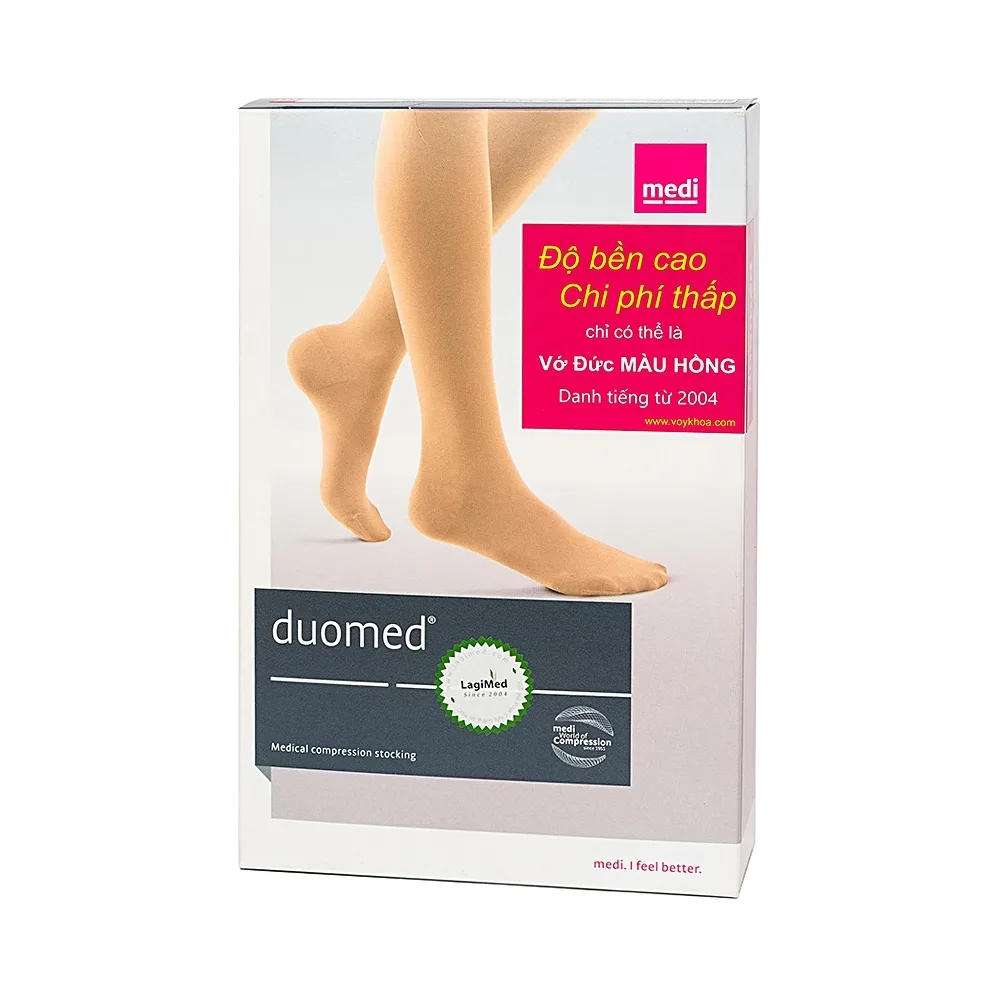 Hình ảnh Vớ đùi y khoa Medi Duomed size L hỗ trợ điều trị giãn tĩnh mạch, phù chân, đau nhức chân (1 đôi)