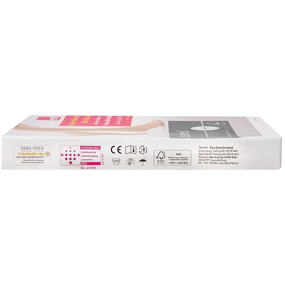 Hình ảnh Vớ đùi y khoa Medi Duomed size M hỗ trợ điều trị giãn tĩnh mạch, phù chân, đau nhức chân (1 đôi)