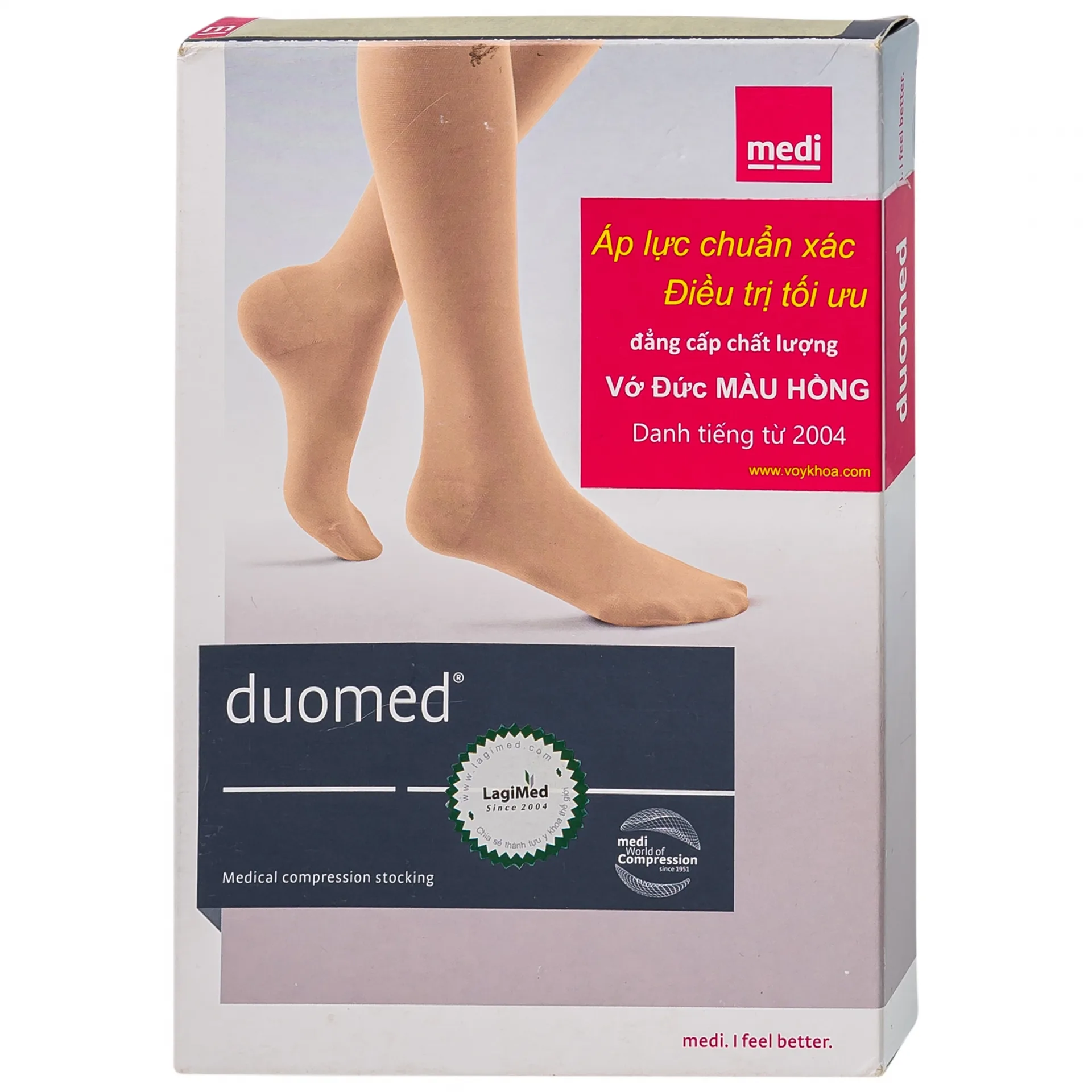 Hình ảnh Vớ gối y khoa Duomed size L hỗ trợ điều trị suy tĩnh mạch, phù chân, đau nhức chân