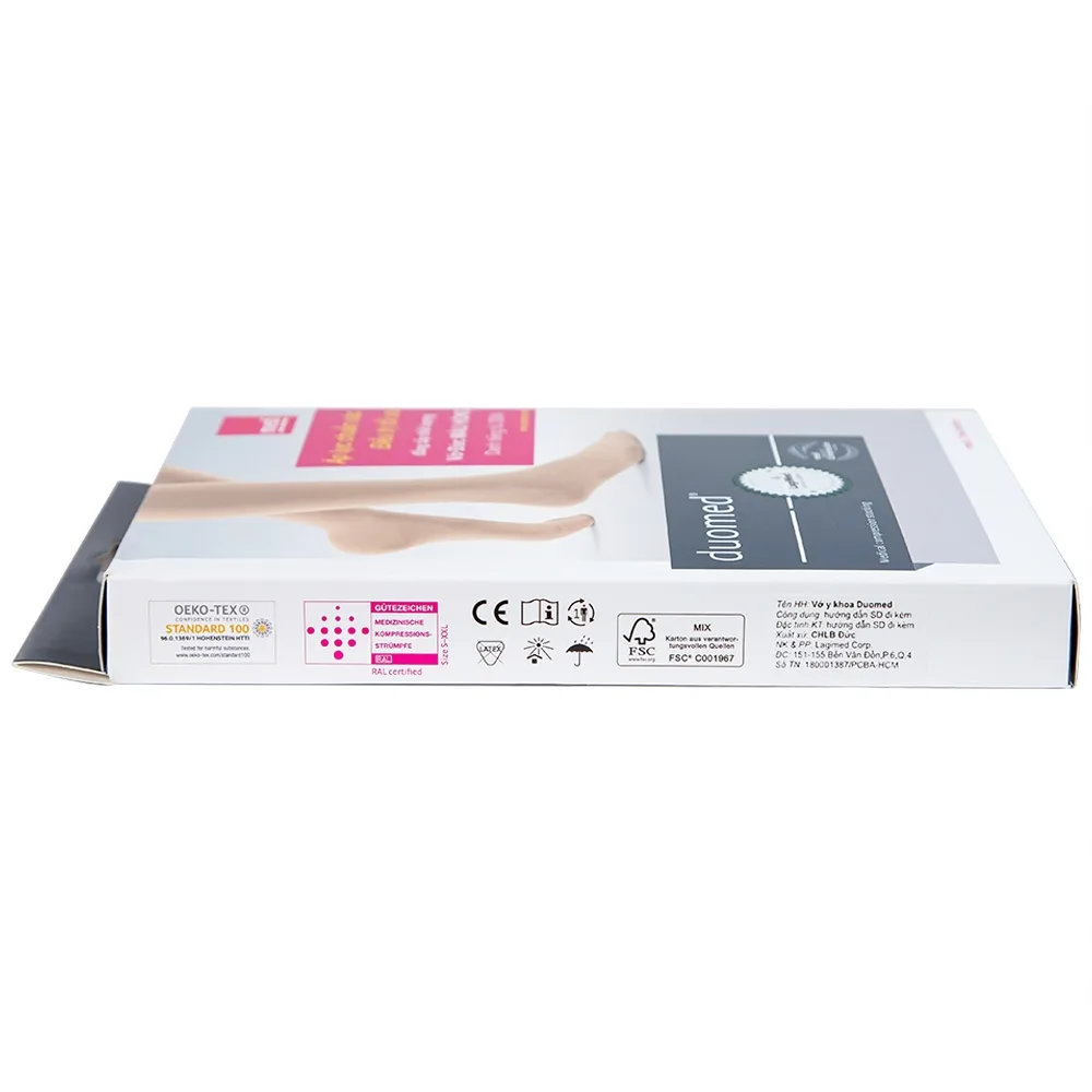 Hình ảnh Vớ gối y khoa Duomed size M hỗ trợ điều trị suy tĩnh mạch, phù chân, đau nhức chân