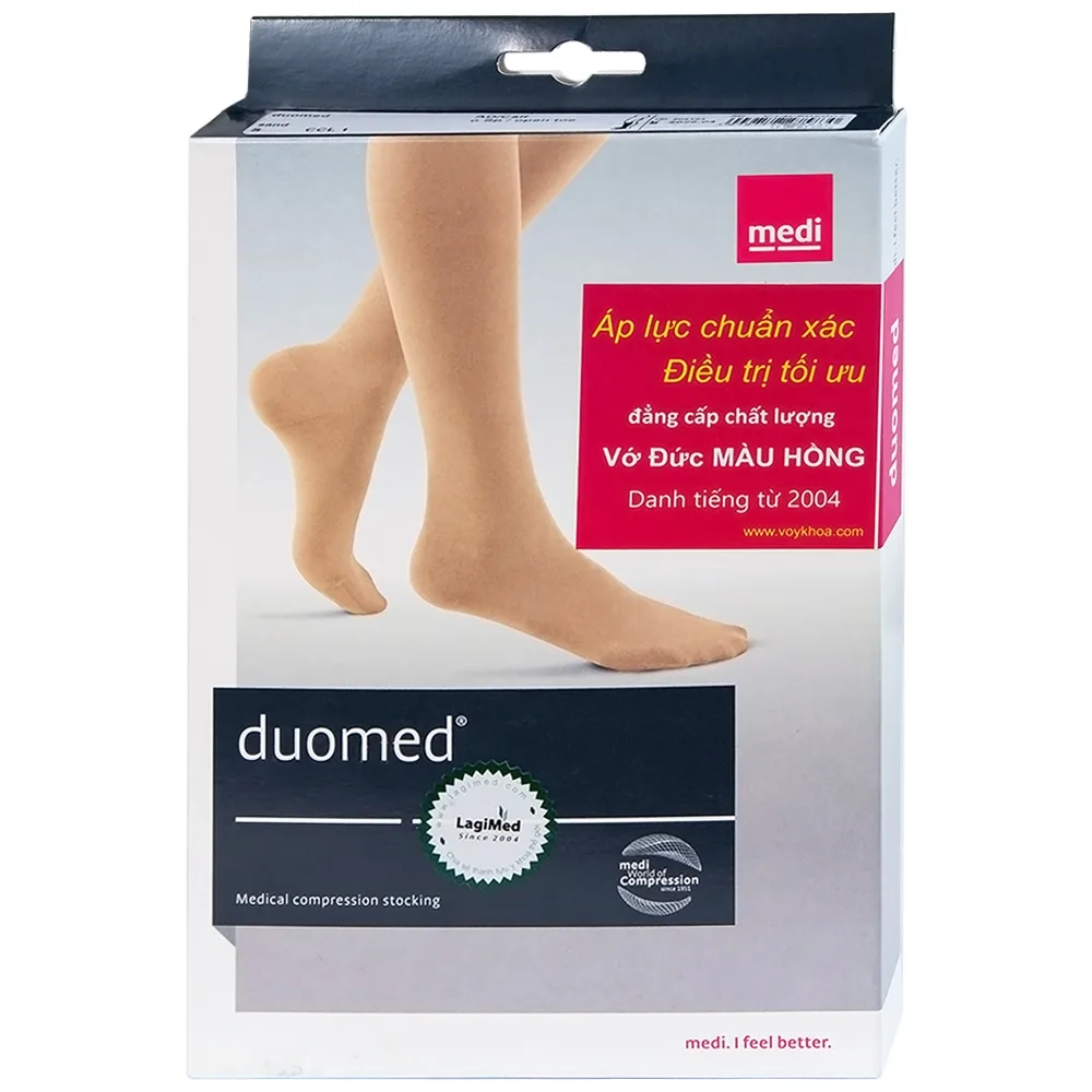 Hình ảnh Vớ gối y khoa Duomed size S hỗ trợ điều trị suy tĩnh mạch, phù chân, đau nhức chân