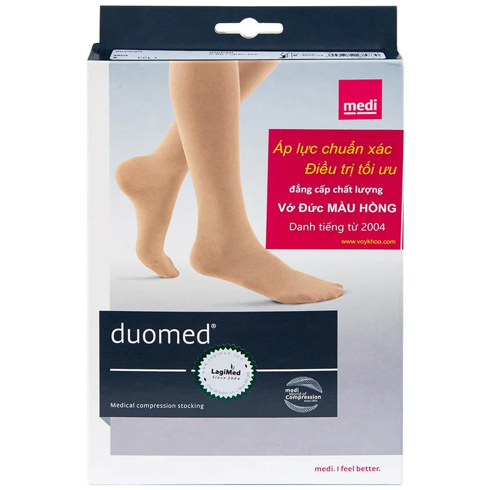 Hình ảnh Vớ gối y khoa Duomed size S hỗ trợ điều trị suy tĩnh mạch, phù chân, đau nhức chân