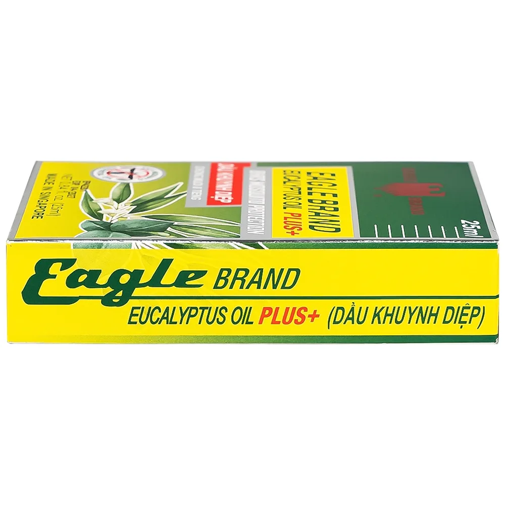 Hình ảnh Dầu khuynh diệp con ó Eagle Brand Eucalyptus Oil Plus+ 25ml chống muỗi 8 tiếng, điều trị cảm cúm