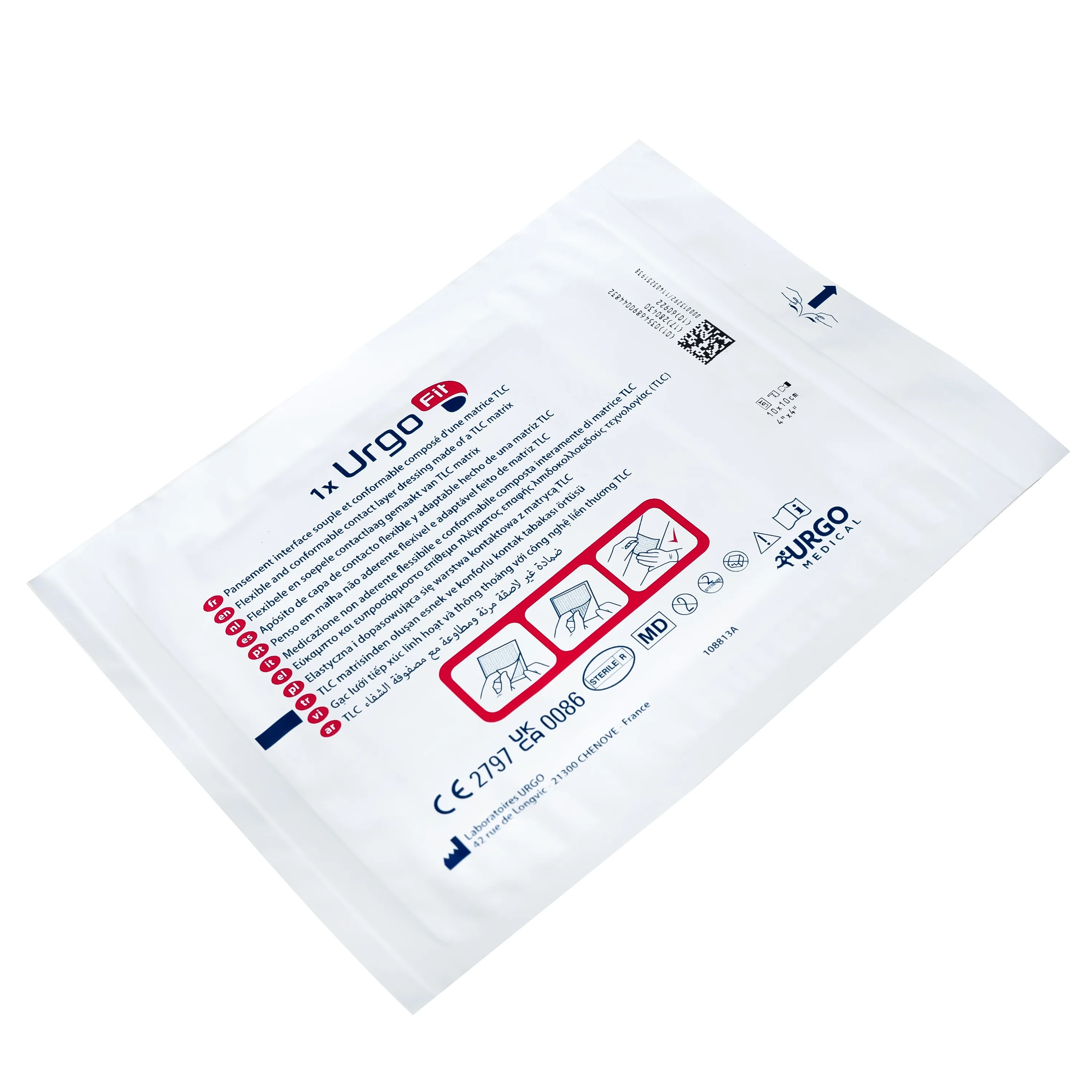 Hình ảnh Gạc lưới linh hoạt ôm sát Urgofit 10x10cm (10 miếng) hỗ trợ kích thích làm lành vết thương cấp và mãn tính